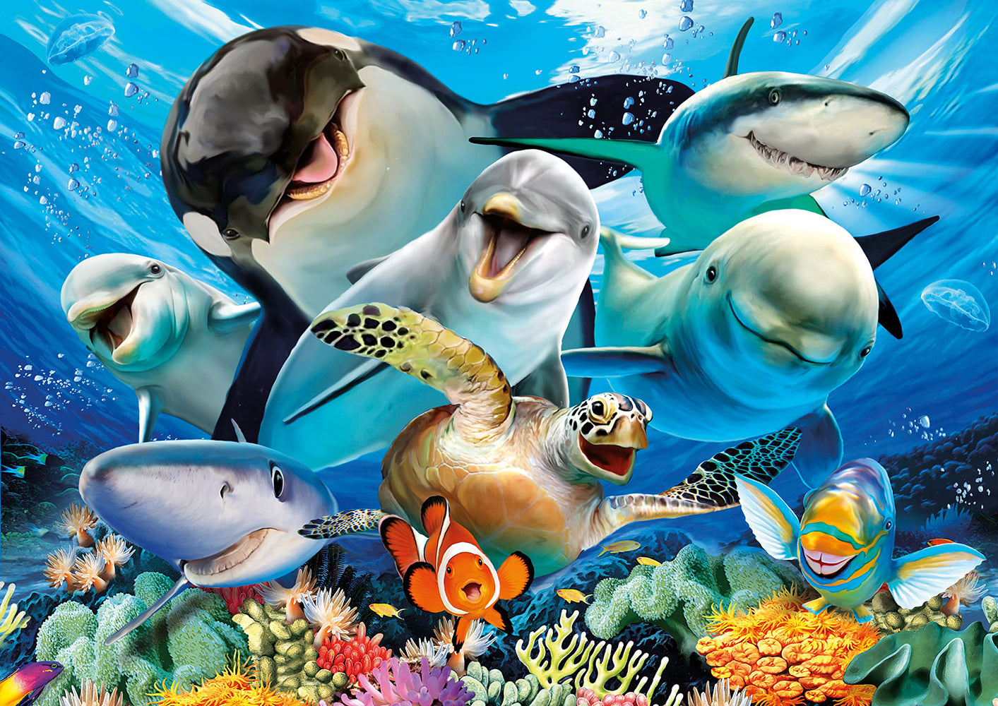 EDUCA JIGSAW PUZZLE 100 PIECES - UNDERWATER SELFIE #18062