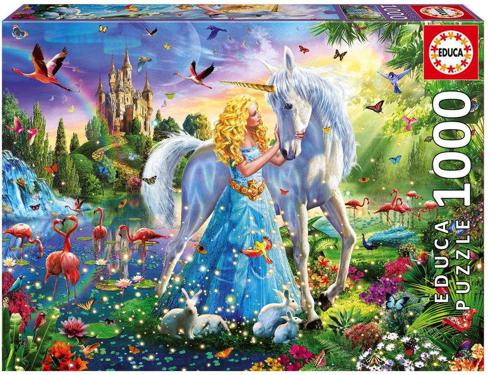 EDUCA CASSE-TÊTE 1000 PIÈCES - LA PRINCESSE ET LA LICORNE #17654