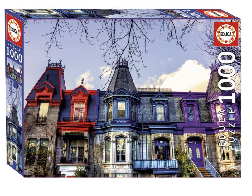EDUCA CASSE-TÊTE 1000 PIÈCES - MAISONS VICTORIENNES, MONTRÉAL #19111