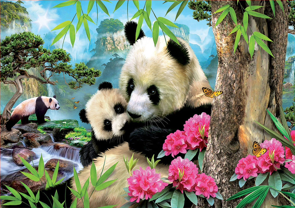 EDUCA CASSE-TÊTE 1000 PIÈCES - PANDAS #17995