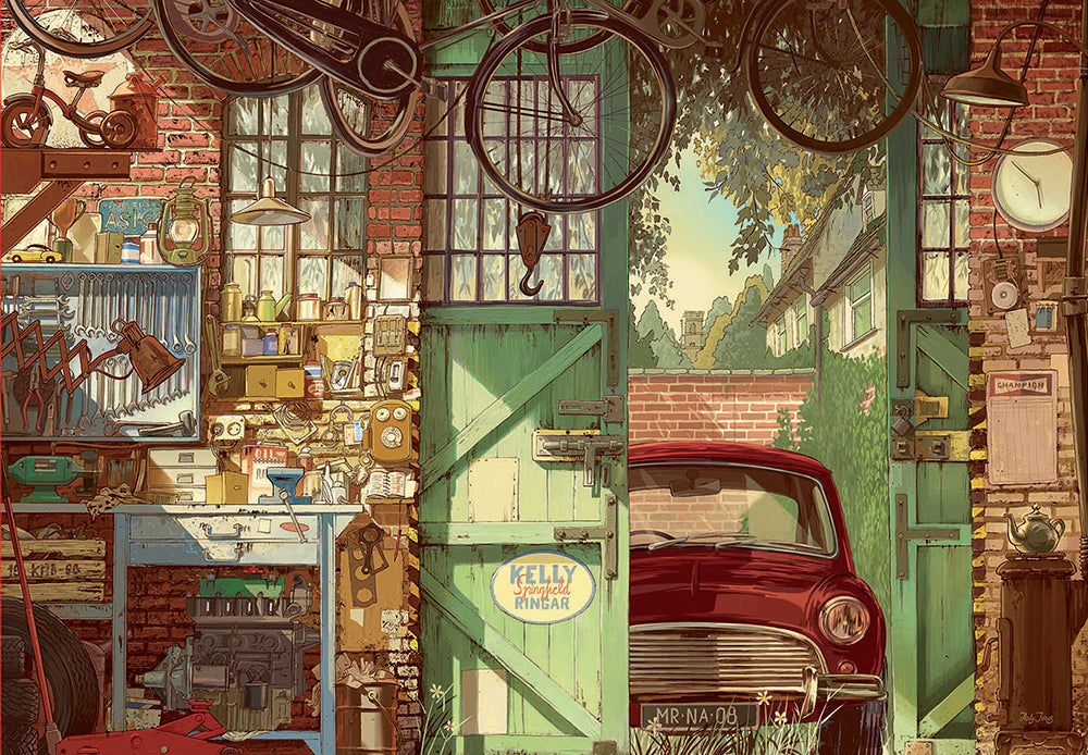 EDUCA JIGSAW PUZZLE 1500 PIECES - OLD GARAGE #18005
