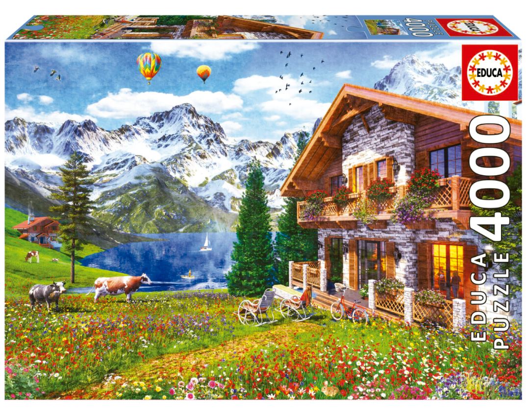 EDUCA CASSE-TÊTE 4000 PIÈCES - CHALET ALPIN #19568