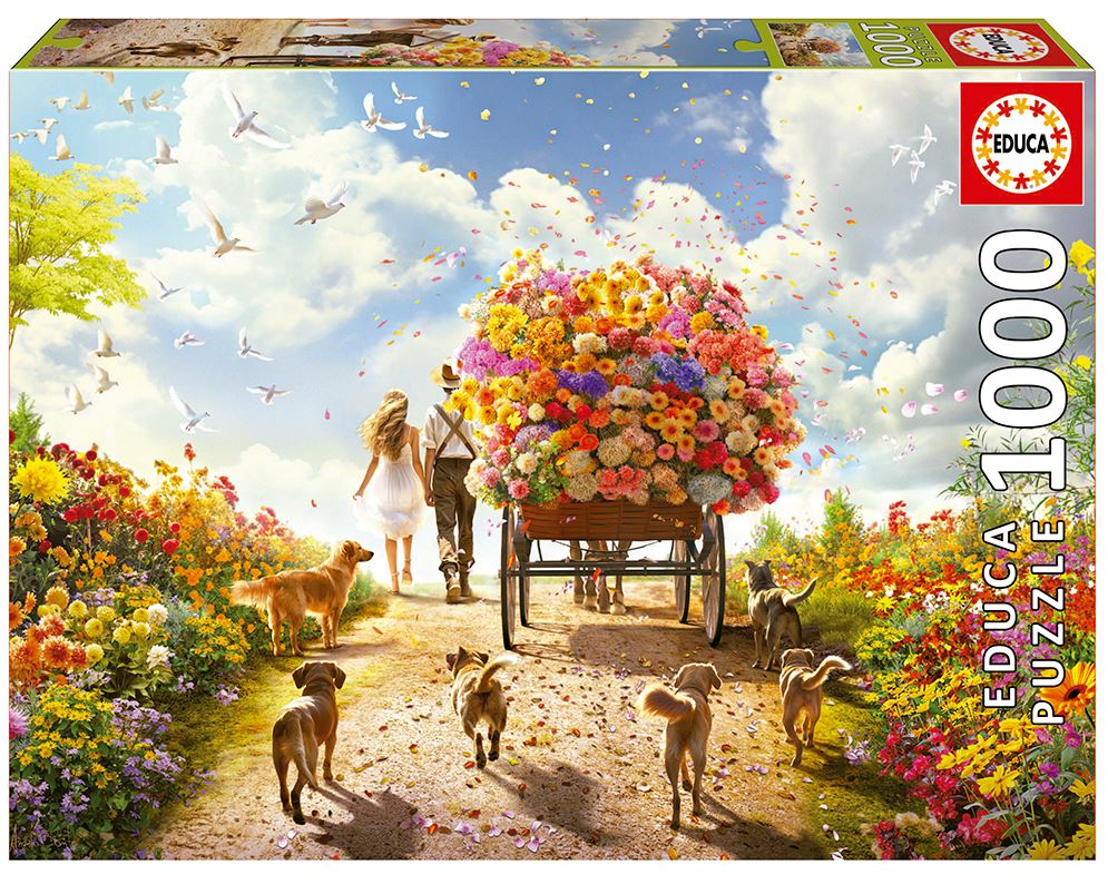 EDUCA CASSE-TÊTE 1000 PIÈCES - TRANSPORT DE FLEURS #19921
