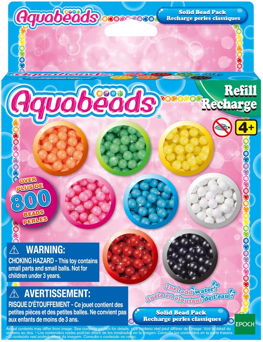 AQUABEADS - ENSEMBLE DE PERLES SOLIDES (REFILL/RECHARGE)