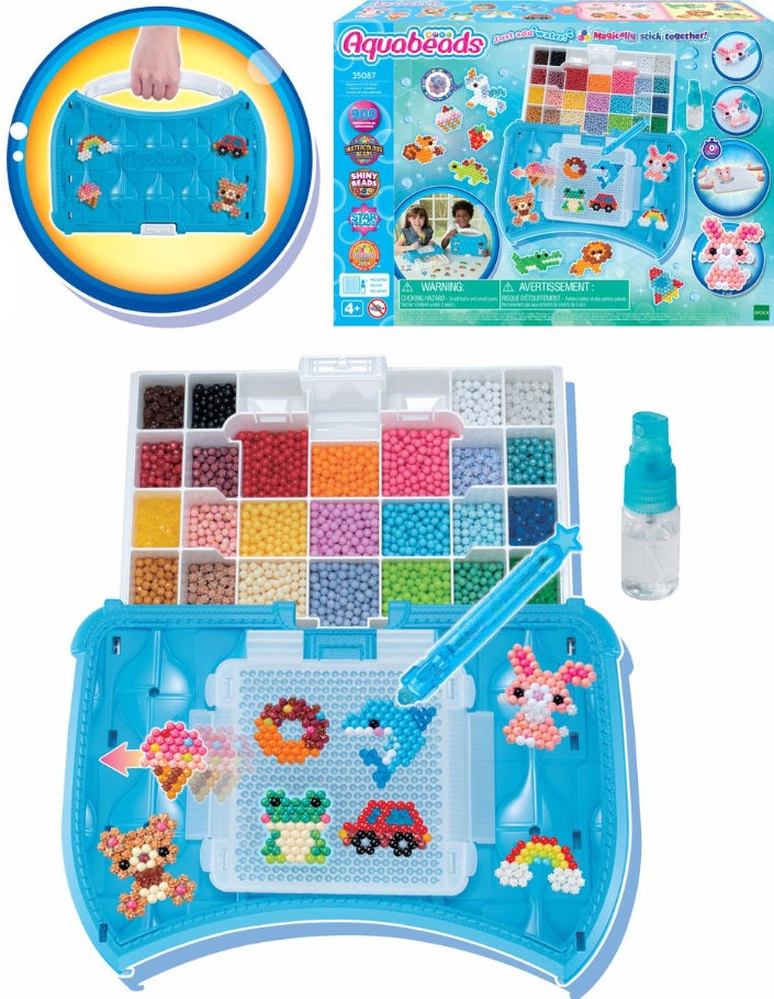 AQUABEADS - MALLETTE DÉBUTANTS (STUDIO) 900 PIÈCES