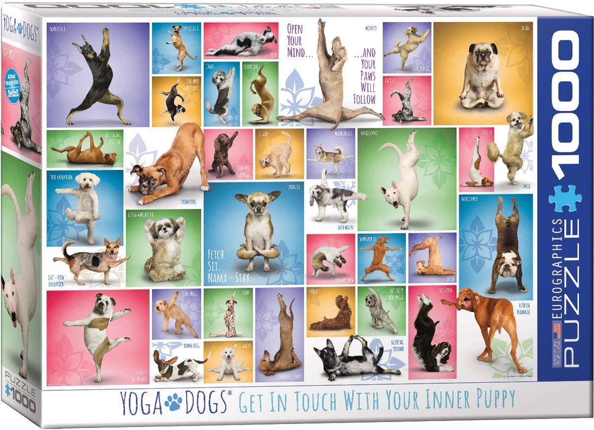 EUROGRAPHICS CASSE-TÊTE 1000 PIÈCES - CHIENS AU YOGA