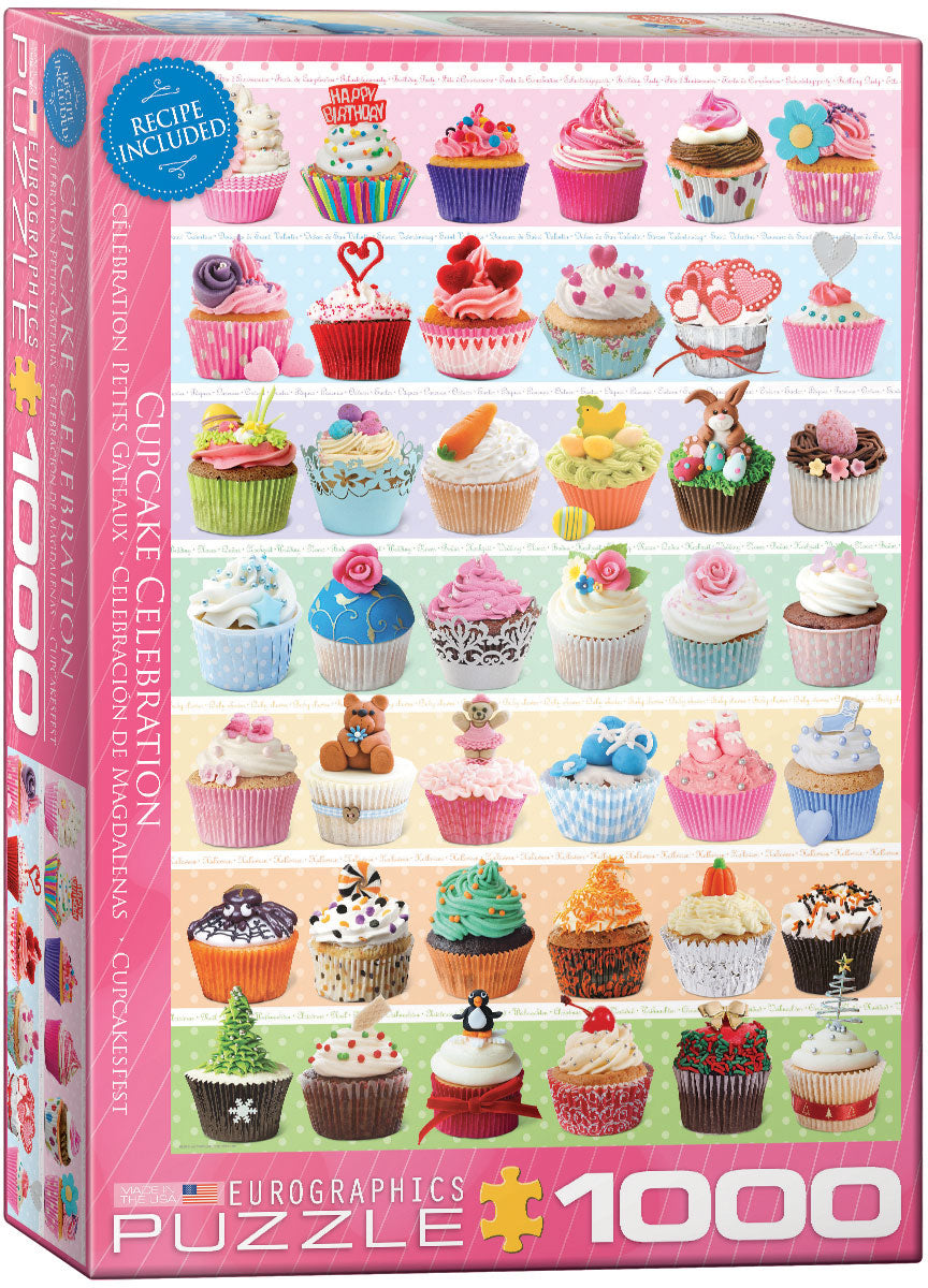 EUROGRAPHICS JIGSAW PUZZLE 1000 PIECES - CUPCAKE CELEBRATION