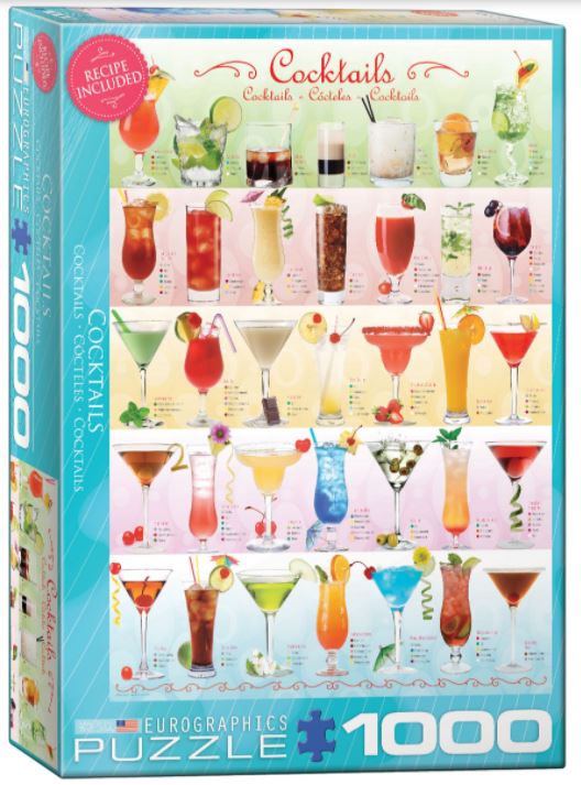 EUROGRAPHICS JIGSAW PUZZLE 1000 PIECES - COCKTAILS