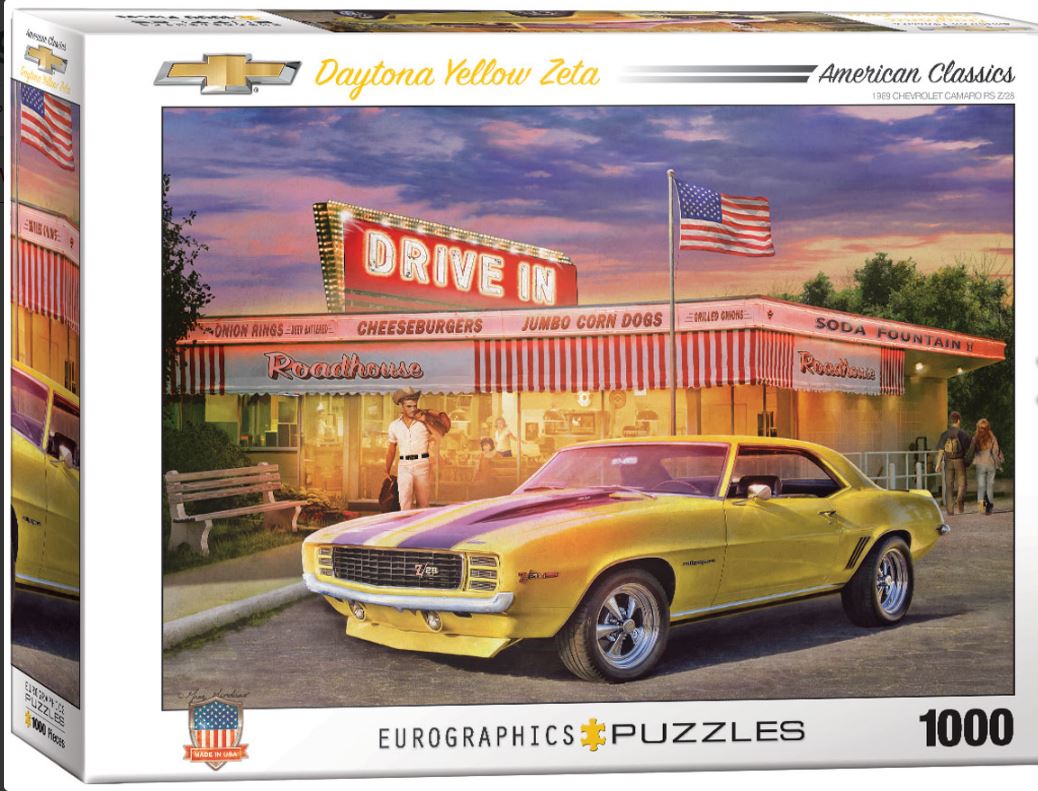 EUROGRAPHICS CASSE-TÊTE 1000 PIÈCES - DAYTONA YELLOW ZETA PAR NESTOR TAYLOR #6000-0986