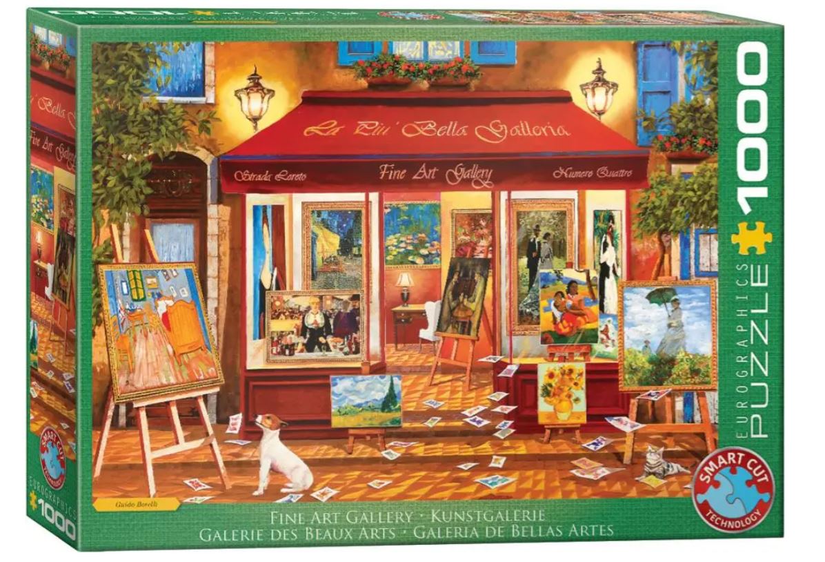 EUROGRAPHICS JIGSAW PUZZLE 1000 PIECES - FINE ART GALLERY #6000-5887