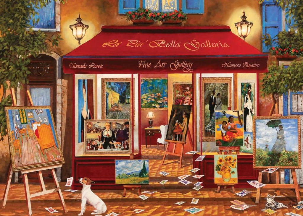 EUROGRAPHICS JIGSAW PUZZLE 1000 PIECES - FINE ART GALLERY #6000-5887