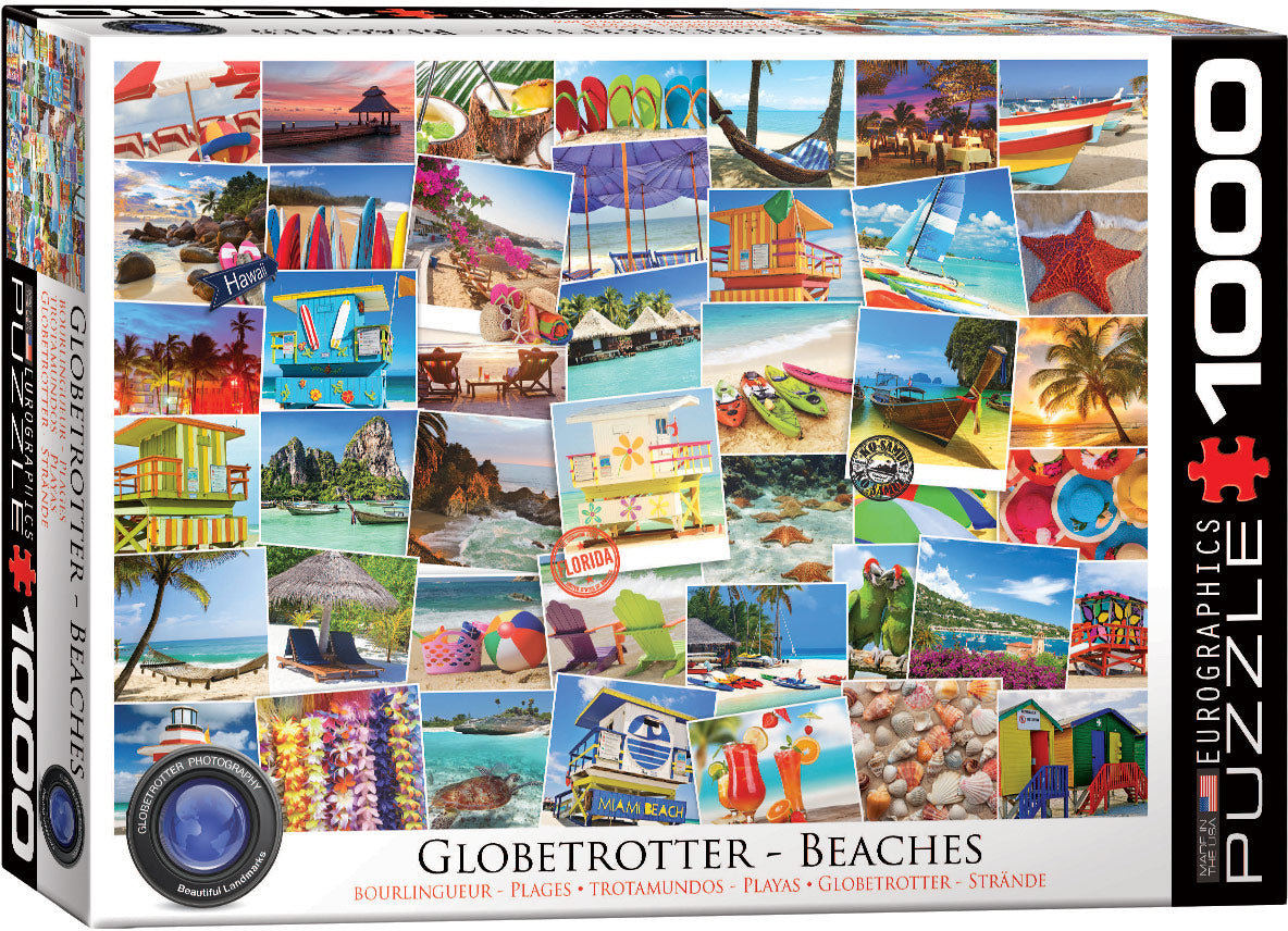 EUROGRAPHICS PUZZLE 1000 PIECES - GLOBE-TROTTER BEACHES