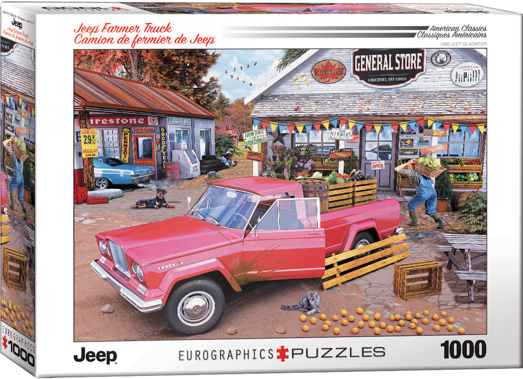 EUROGRAPHICS PUZZLE 1000 PIECES - JEEP FARMER TRUCK #6000-5703
