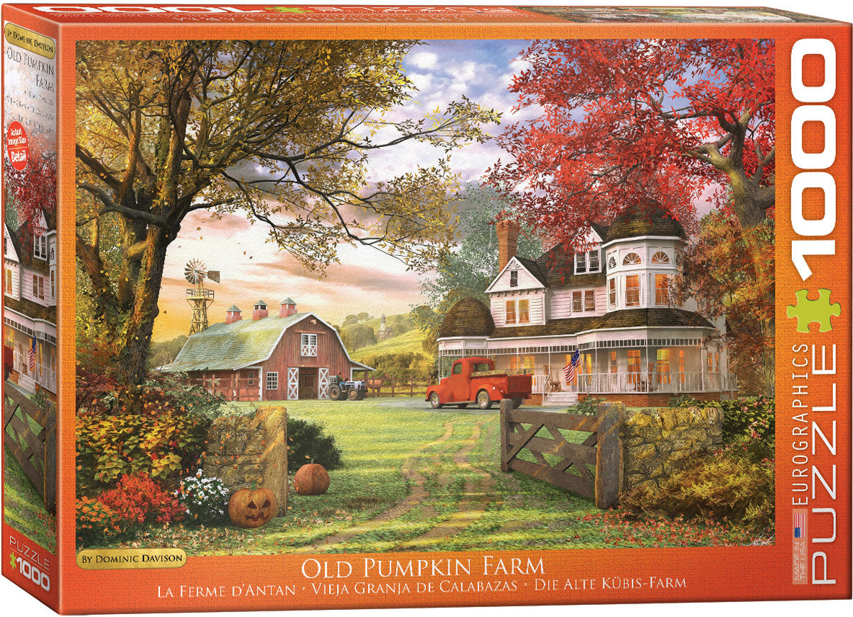 EUROGRAPHICS JIGSAW PUZZLE 1000 PIECES - OLD TIME FARM (DOMINIC DAVISON)