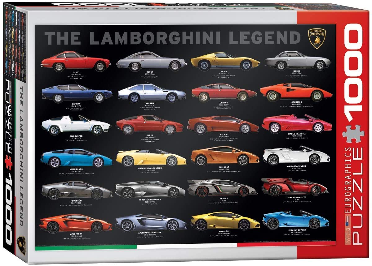 EUROGRAPHICS CASSE-TÊTE 1000 PIÈCES - LA LÉGENDE LAMBORGHINI