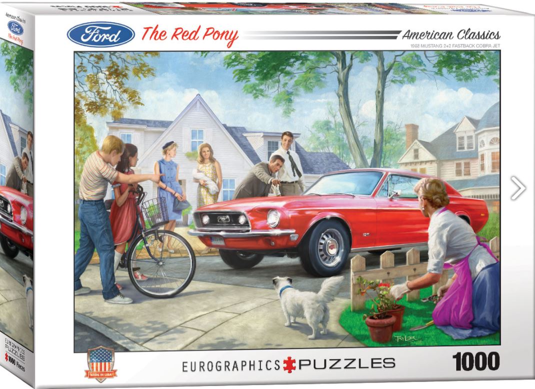 EUROGRAPHICS JIGSAW PUZZLE 1000 PIECES - THE RED PONY (NESTOR TAYLOR)