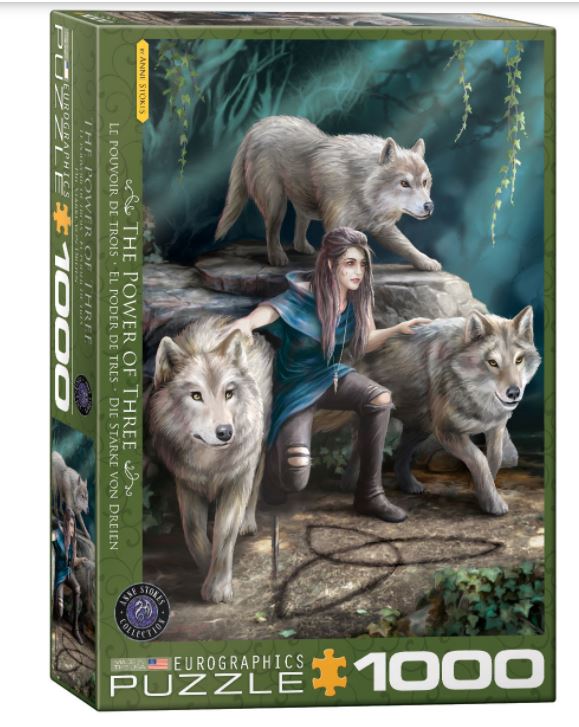 EUROGRAPHICS CASSE-TÊTE 1000 PIÈCES - LE POUVOIR DE TROIS (ANNE STOKES)