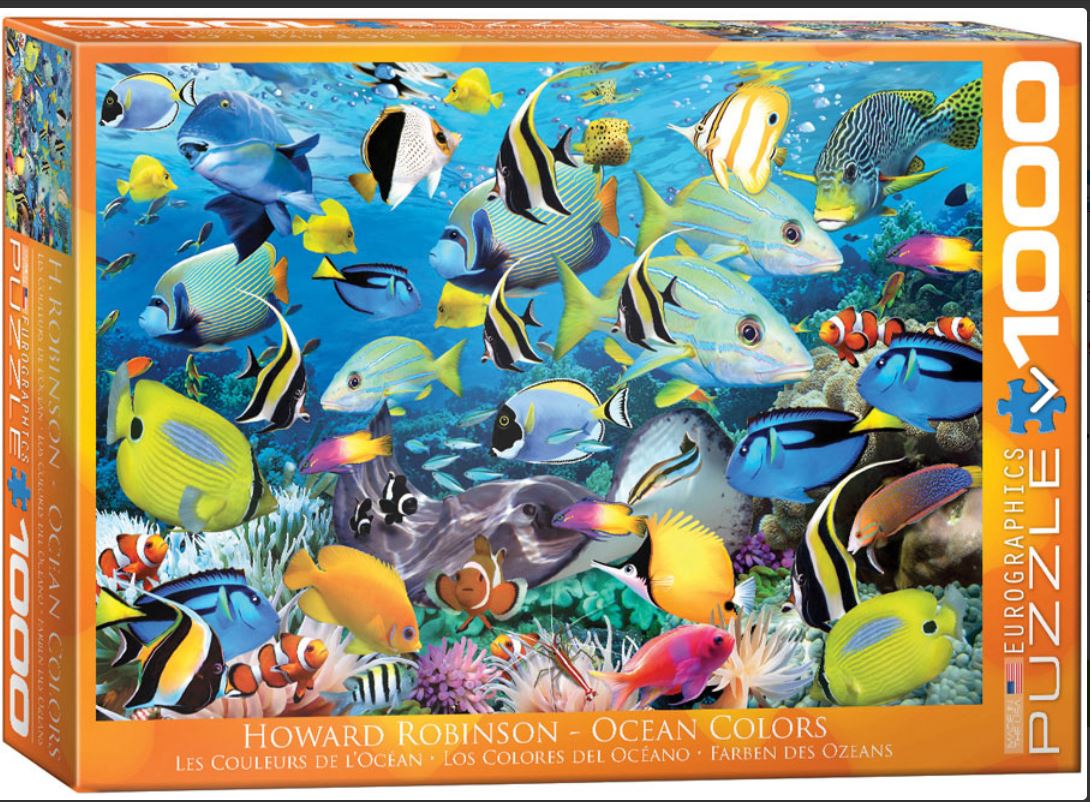 EUROGRAPHICS JIGSAW PUZZLE 1000 PIECES - THE COLORS OF THE OCEAN (HOWARD ROBINSON) #6000-0625