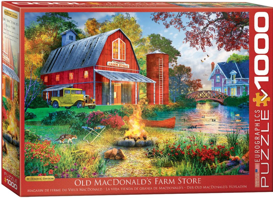 EUROGRAPHICS CASSE-TÊTE 1000 PIÈCES - MAGASIN DE FERME DU VIEUX MACDONALD (DOMINIC DAVISON)