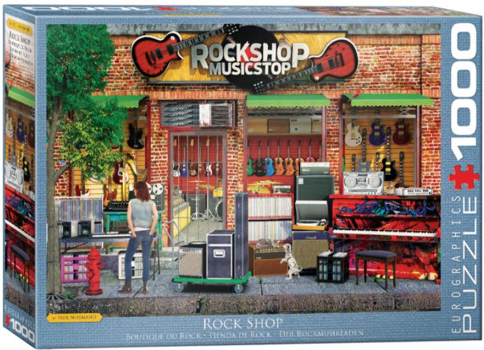 EUROGRAPHICS CASSE-TÊTE 1000 PIÈCES - MAGASIN DE MUSIQUE (BY PAUL NORMAND)