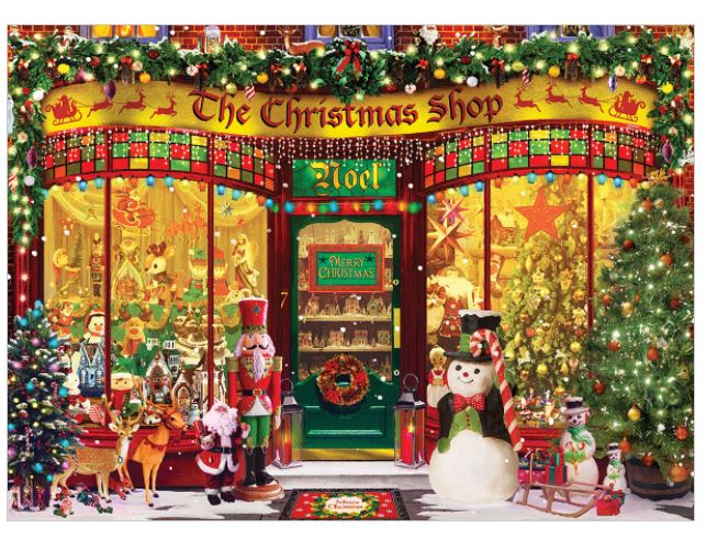 EUROGRAPHICS JIGSAW PUZZLE 1000 PIECES - CHRISTMAS - THE CHRISTMAS SHOP