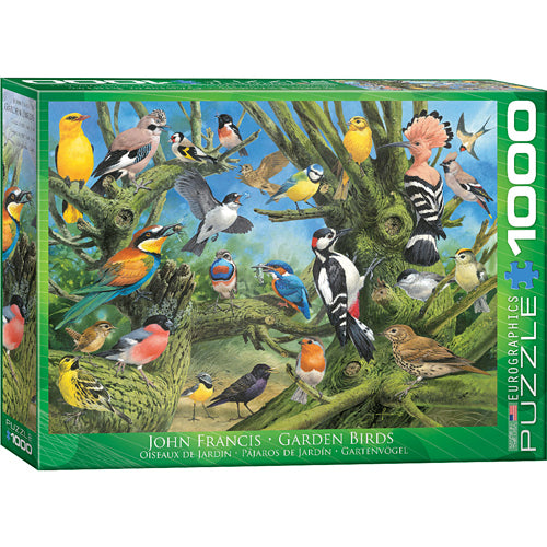 EUROGRAPHICS CASSE-TÊTE 1000 PIÈCES - OISEAUX DE JARDIN (JOHN FRANCIS)