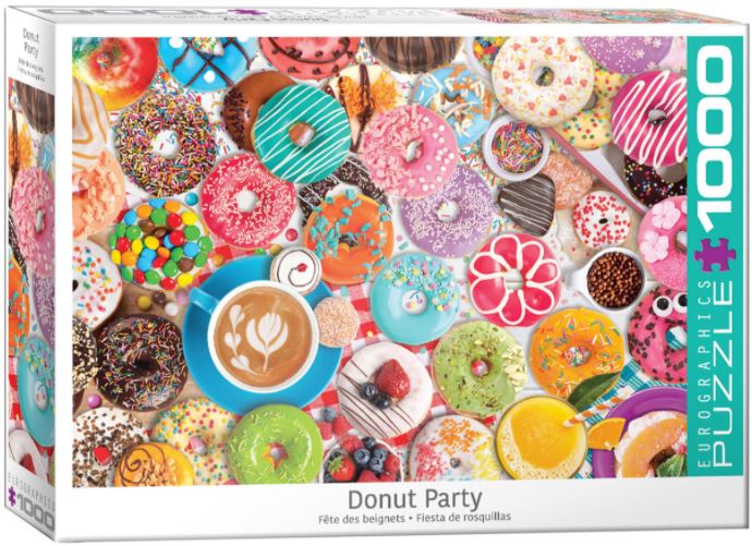 EUROGRAPHICS JIGSAW PUZZLE 1000 PIECES - DONUT PARTY