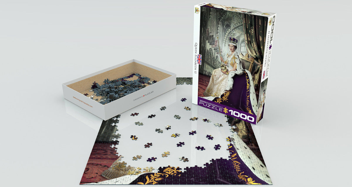 EUROGRAPHICS CASSE-TÊTE 1000 PIÈCES - REINE ELIZABETH II #6000-0919