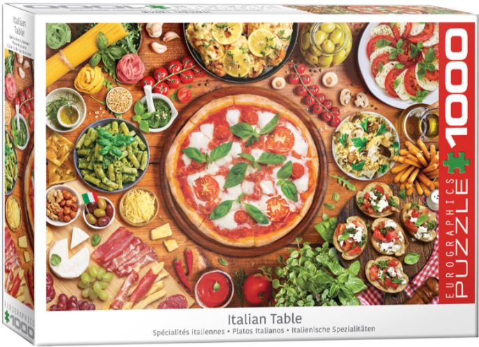 EUROGRAPHICS JIGSAW PUZZLE 1000 PIECES - ITALIAN DINNER TABLE