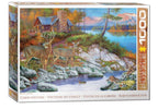 EUROGRAPHICS JIGSAW PUZZLE 1000 PIECES - CABIN VISITORS #6000-5875