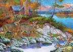 EUROGRAPHICS JIGSAW PUZZLE 1000 PIECES - CABIN VISITORS #6000-5875