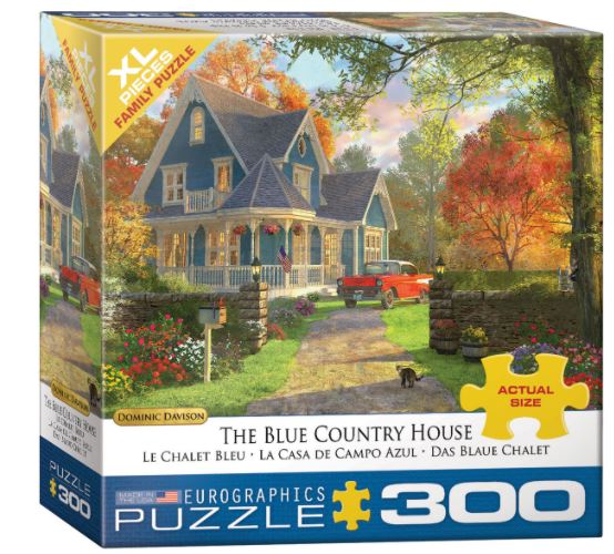 EUROGRAPHICS JIGSAW PUZZLE 300 PIECES - THE BLUE COTTAGE
