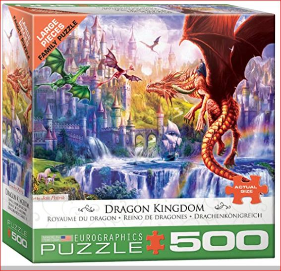 EUROGRAPHICS JIGSAW PUZZLE 500 PIECES - DRAGON KINGDOM