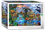 EUROGRAPHICS JIGSAW PUZZLE 5000 PIECES - ANIMALS OF THE WORLD #8520-5881