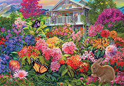 EUROGRAPHICS CASSE-TÊTE CONNEXION 104 PIÈCES - LE JARDIN DES LAPINS (BIGELOW ILLUSTRATIONS) #9704-0875-2