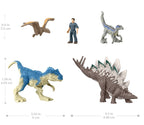 JURASSIC WORLD - COFFRET FIGURINE ET DINOSAURES ASSORTIES