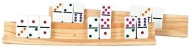 SUPPORTS EN BOIS LARGE POUR DOMINOS (2X)