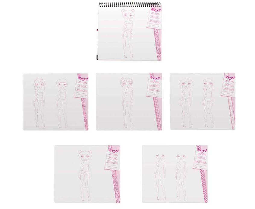 FASHION ANGELS - CARNET DE CROQUIS DE MODE - FASHIONISTA