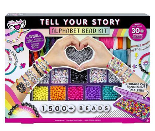 FASHION ANGELS - TELL YOUR STORY - ENSEMBLE DE PERLES ALPHABET 1500 +