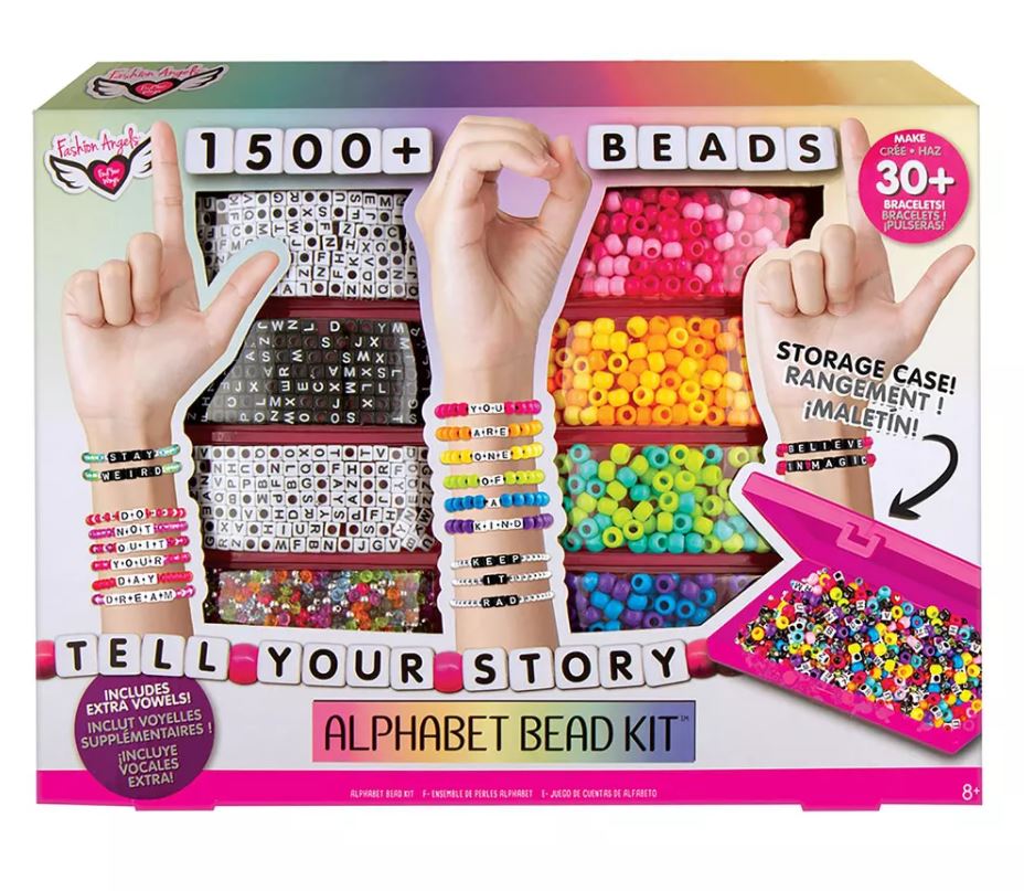 FASHION ANGELS - TELL YOUR STORY - ENSEMBLE DE PERLES ALPHABET 1500 +