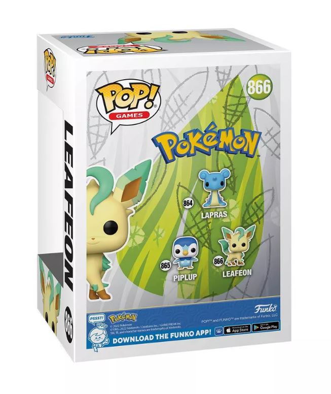 FIGURINE POP! - POKÉMON - LEAFEON 3.9" #866