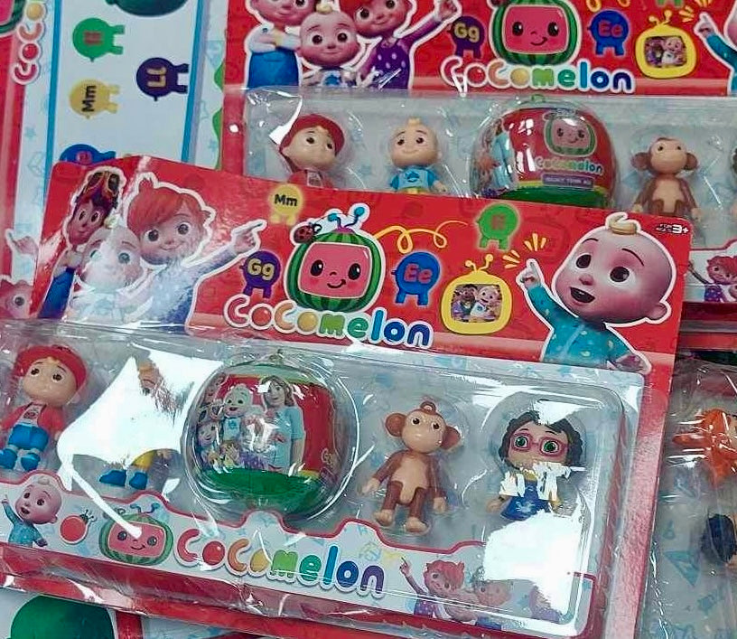 COCOMELON FIGURES - 4 CHARACTERS AND A SURPRISE