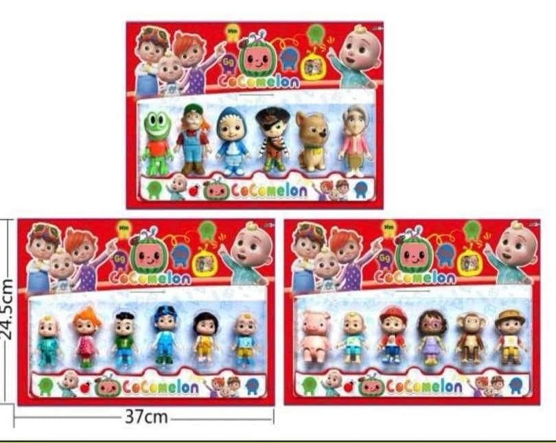 FIGURINES COCOMELON - 6 PERSONNAGES ASST