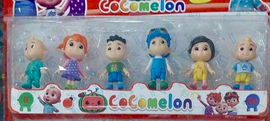 FIGURINES COCOMELON - 6 PERSONNAGES ASST