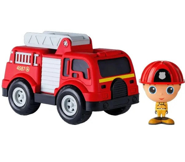 FLEK - CAMION DE POMPIER AVEC FIGURINE SAM