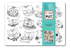 COLORING PLACEMAT - OWLS