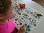 COLORING PLACEMAT - OWLS