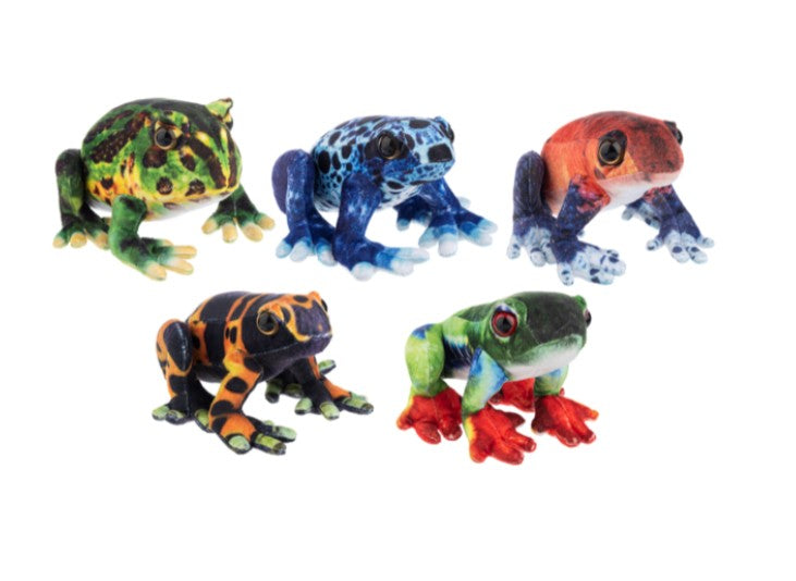 PELUCHE - GRENOUILLE TROPICALE 6 ½" ASST