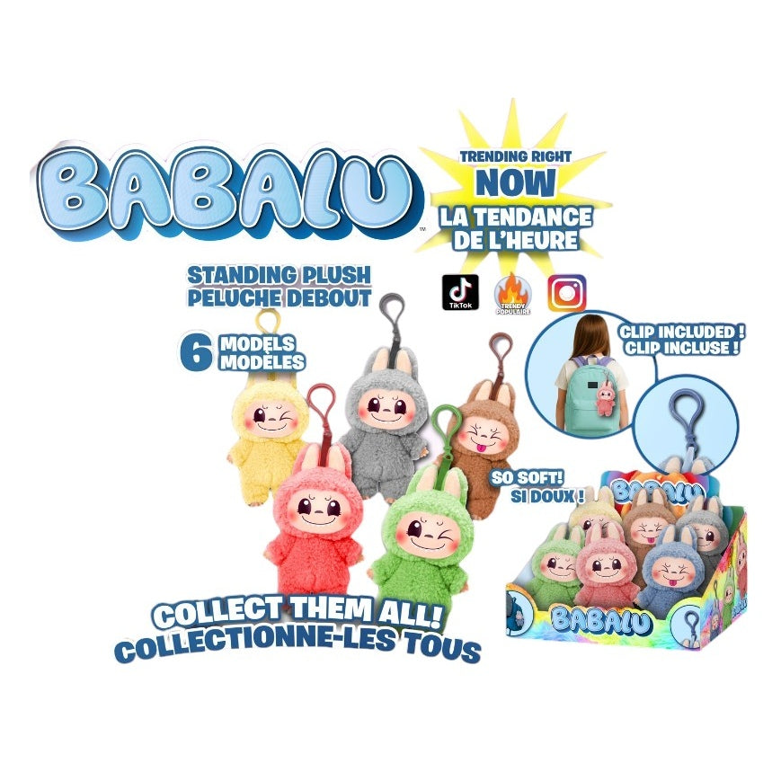 BABALU - DEBOUT PORTE-CLÉS - 15 CM (6 PO) ASST - STYLE LABUBU