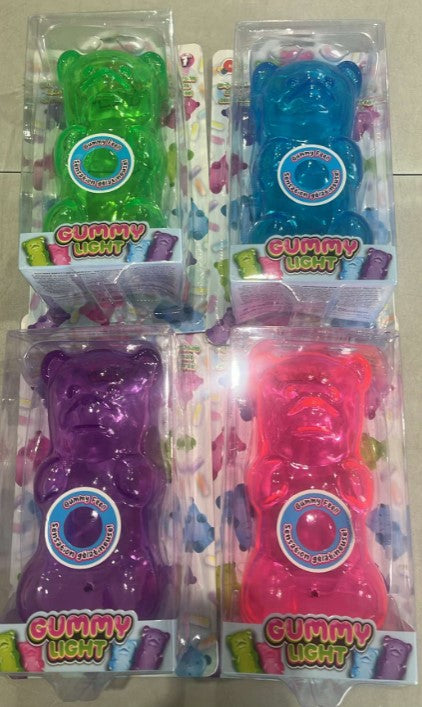 GUMMY LIGHT - VEILLEUSE EN FORME D'OURS GÉLIFIÉ ASST